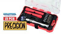 Kit de herramientas de llaves de precisión+accessorios reparación tablet/Smartphone 15 piezas