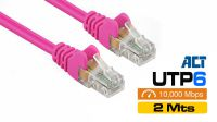 Cable de red UTP Cat. 6 Rosa