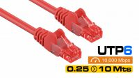 Cables de red UTP Cat. 6 Rojo