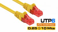 Cables de red UTP Cat. 6 Amarillo