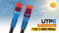 Cable de red exterior Cat. 6 U-UTP CCA AWG24/1 Negro