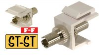 Adaptador ST F/F branco de painel