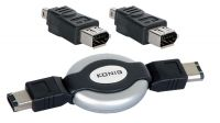 Kit de cable retráctil y adaptador Firewire