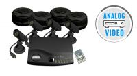 KIT CCTV 4 Câmaras com processador QUAD