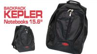 Mochila para portátil KEPLER poliéster negra