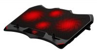 Base ventilação Havit F2081 para portátil 12-17" 4vent. Led vermelho e preto