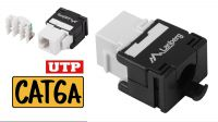 Keystone Toolless RJ45 180° UTP Cat.6A