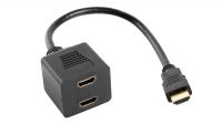 Adaptador em Y HDMI - 1M+2F Goldplated