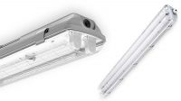 Armadura estanque IP65 Tubo LED 2x120cm Conex 1