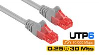 Cable de red UTP Cat.6 Gris
