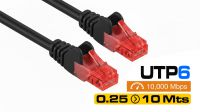 Cable de red UTP Cat.6 CCA Negro