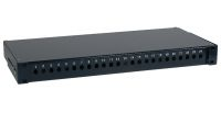 Prateleira de cravar fibra óptica 19" 12/24 x ST 1U
