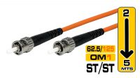 Cable de fibra óptica 62.5/125 conector ST-ST 3mm