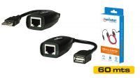 Adaptador USB amplificado por RJ45 hasta 60m