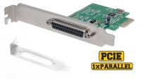 Placa PCI-E 1p. paralela MANHATTAN c/baixo perfil