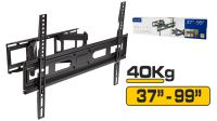 Suporte LCD 37"-99" Vesa 600x400 Inclin. Tilt 40Kg Máx preto
