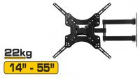 Soporte LCD 14"-55" 50Kg. inclinable negro