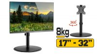 Suporte de mesa com base 1 monitor 17/32" 8Kg preto