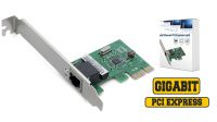 Placa PCI-E de rede Gigabit 10/100/1000Mbps Chipset RTL8111C
