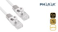 Cabo de rede S-FTP Phasak Cat. 6A CU LSZH Cinzento