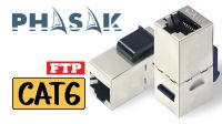 Conector Keystone Phasak F/F RJ45 FTP Cat.6 metálizado