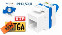 Conector Keystone Phasak RJ45 Cat. 6A crimpado rotativo