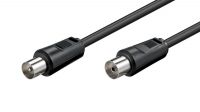 Cable coaxial 75 Ohm de antena M/H Negro
