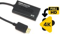 Conversor HDMI de 1080P a 4K preto