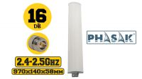 Antena exterior direccional plana de 16 dBi PHASAK