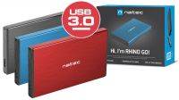 Caixa Externa NATEC RHINO GO 2.5" SATA USB 3.0