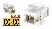 Keystone acoplador F.O. SX SC-SC branco