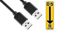 Cable de conexión USB tipo A - A