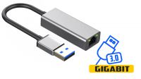 Adaptador USB 3.0 - Ethernet RJ45 100/1000 Mbps negro