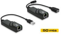 Amplificador señal USB 2.0 por UTP Cat.6 hasta 50m  Extreme usb.