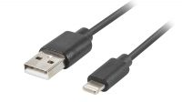 Cable USB 2.0 Lightning 08P Negro 3 m.