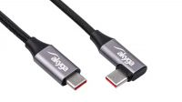 Cabo USB Gen 3.1 - C angulado 90º 60W 1m