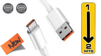 Cabo USB 3.0 Tipo A  M - Tipo C  M  max.6Amp 100W branco 1 m.