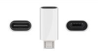 Adaptador USB Micro B 2.0 Macho a USB C Fêmea branco