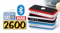 Coluna portátil bluetooth FM/TF card/Aux-in/USB 10m alcance