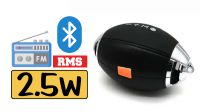 Altavoz Wireless "Balón Rugby" portátil TF Card USB Jack 3.5mm a prueba de gotas de agua