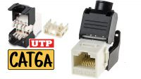 Conector UTP RJ45 F Cat. 6A DUAL+ inserção a 180º