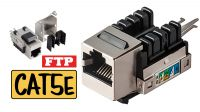Keystone Jack FTP RJ45 Cat.5E LSA+ metálico