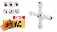 Chave universal metálica para armários controle