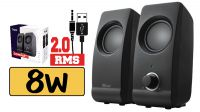 Colunas de secretária USB Trust Remo 2.0 8W em preto