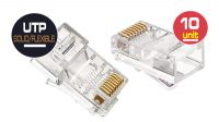 Conector crimpar RJ45 08P Cat.6 (10)
