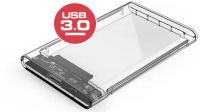 Caixa externa 2.5" Argus transparente HDD SataIII USB 3.0