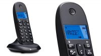 Teléfono inalámbrico Motorola Dect C1001CB+ Negro