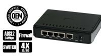 Switch 4 portas 10/100 + Router ADSL2