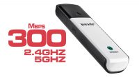 Adaptador USB 2.0 Wireless 802.11a/b/g/n 300Mbps Dual Band WPS Branco