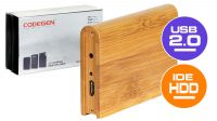 Caixa externa em madeira 2.5" USB-IDE